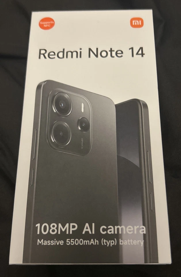 Xiaomi Redmi Note 14 Unlocked - Midnight Black - Brand New Sealed - 6gb/128gb - Image 4 of 4