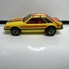 VTG 1979 Hot Wheels Hot Ones Ford Mustang Cobra Turbo Hong Kong Gold Rims Hubs