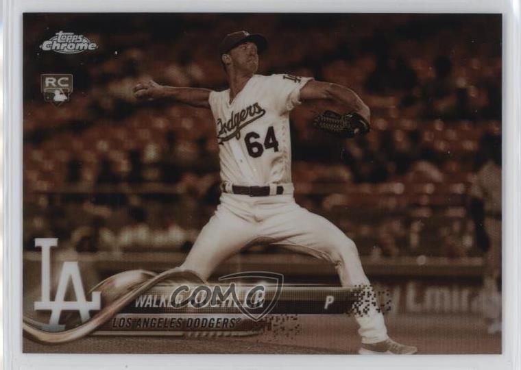 2018 Topps Chrome Sepia Refractor Walker Buehler #71 03j5