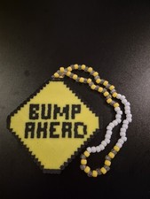 New Bump Ahead Perler Necklace Speed Bump Gag EDM Rave Dance