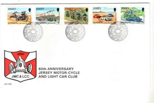 1980 JERSEY - MOTOR-CYCLE & LIGHT CAR CLUB FDC FROM COLLECTION K45