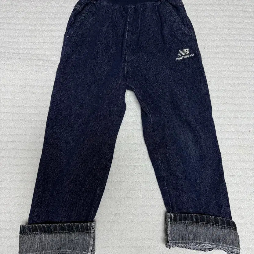 New Balance Roll-Up Denim Pants Size 120