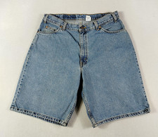 Vintage Levi's 560 Shorts Mens 36 Orange Tab Denim Loose Fit Bermuda Summer