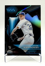 2026 Topps Chrome Black Jacob Misiorowski Blue Refractor /150 Brewers RC