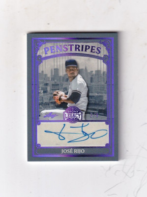 2025 JOSE RIJO LEAF BRONX LEGACY AUTO/AUTOGRAPH 2/9 NEW YORK YANKEES