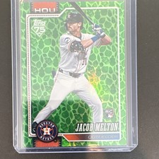 Topps 2026 Series 1 Jacob Melton Rookie Green Parallel Houston Astros #148