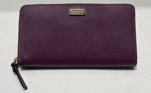 Kate Spade Women's Purple Zip Around Wallet
