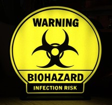   Handgefertigte Biohazard Lightbox   Warning...