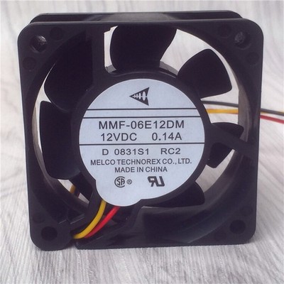 1 Pc. New fan MMF-06E12DM-RC2 3-pin with detection function 12VDC 0.14A 6015