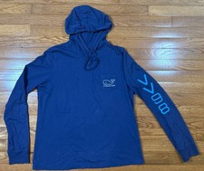 Vineyard Vines Navy Blue Long-sleeve Hooded Patriotic Flag T-shirt Women's M