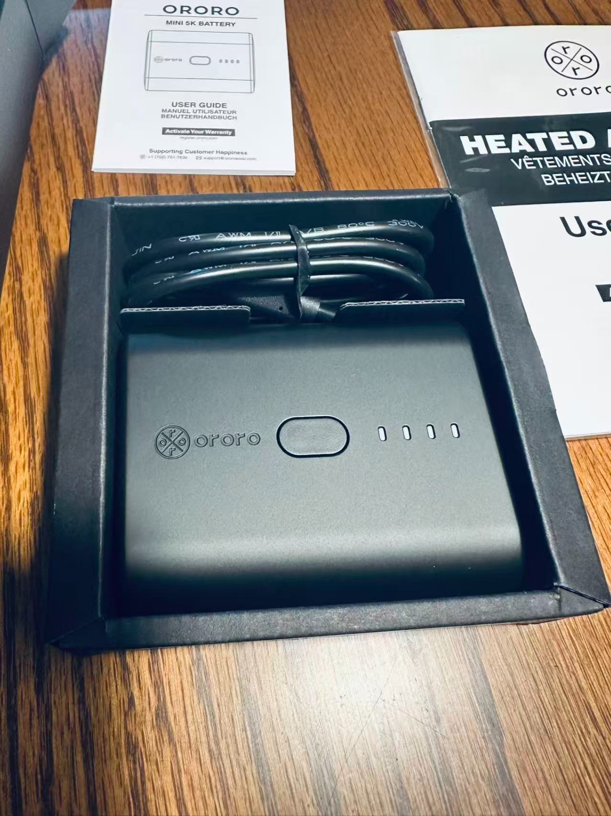 ORORO Women’s Lightweight Heated Vest USB-C Battery Puffer Heating Vest White-W