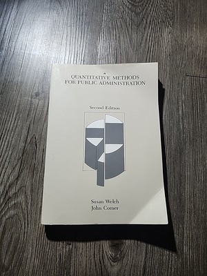 Quantitative Methods for Public Administration : Techniques and Applications by