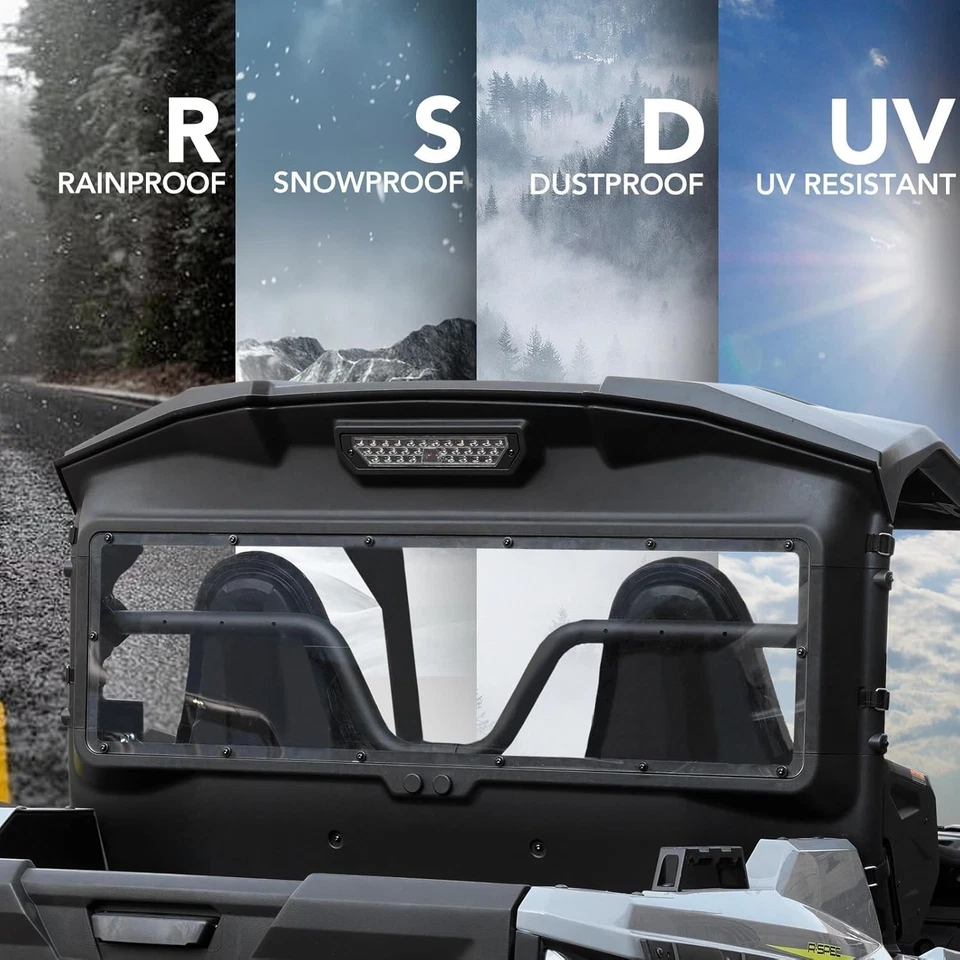 Yamaha Wolverine 2021-2025 RMAX2 X2 1000 Rear Vented  Lighted Back Window - Image 2 of 4