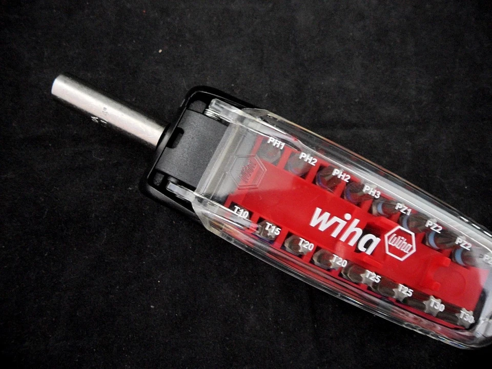 17 tlg Wiha Bit Set - CroCo Box 4x PH / 4x PZ / 8x Torx / 1x Bithalter  # 35563 - Bild 4 von 4