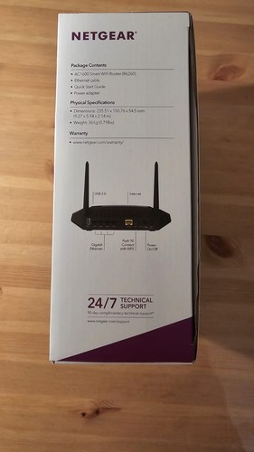 Netgear AC1600 WiFi VDSL/ADSL Modem Router 802.11ac Dual Band Gigabit D6400 - Zdjęcie 2 z 3