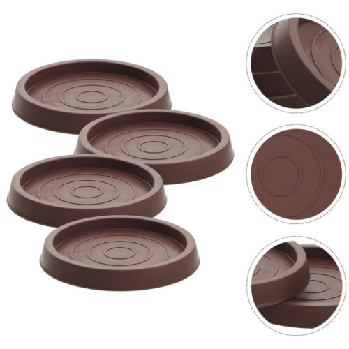 4Pcs Round Furniture Coasters Rubber Furniture Cups Rubber Couch Stoppers