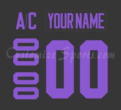 Pittsburgh Penguins Customized Number Kit For 2019 HFC Uniform
