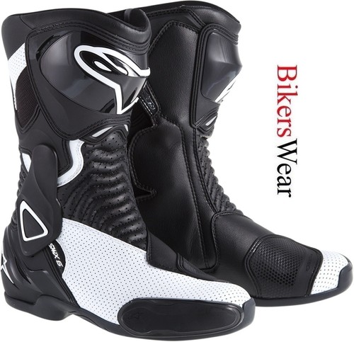 Alpinestars Mujeres/Damas Stella SMX S-MX 6 Botas de verano de moto  negro/blanco | eBay