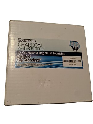 Premium Charcoal Water Filters Made for Cat Mate & Dog Mate Fountains 8 Pk NIB