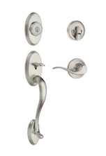 Kwikset Shelburne Satin Nickel Entry Door Lock Handleset 800SEXJ 15 SMT CP