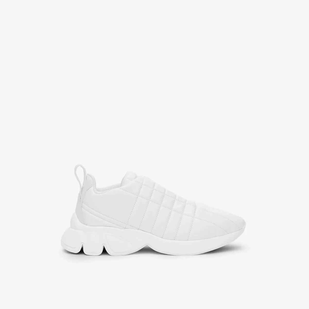 Authentic New BURBERRY White Women's Quilted Check Leather Low Top Authentic New BURBERRY White Women's Quilted Check Leather Low Top
