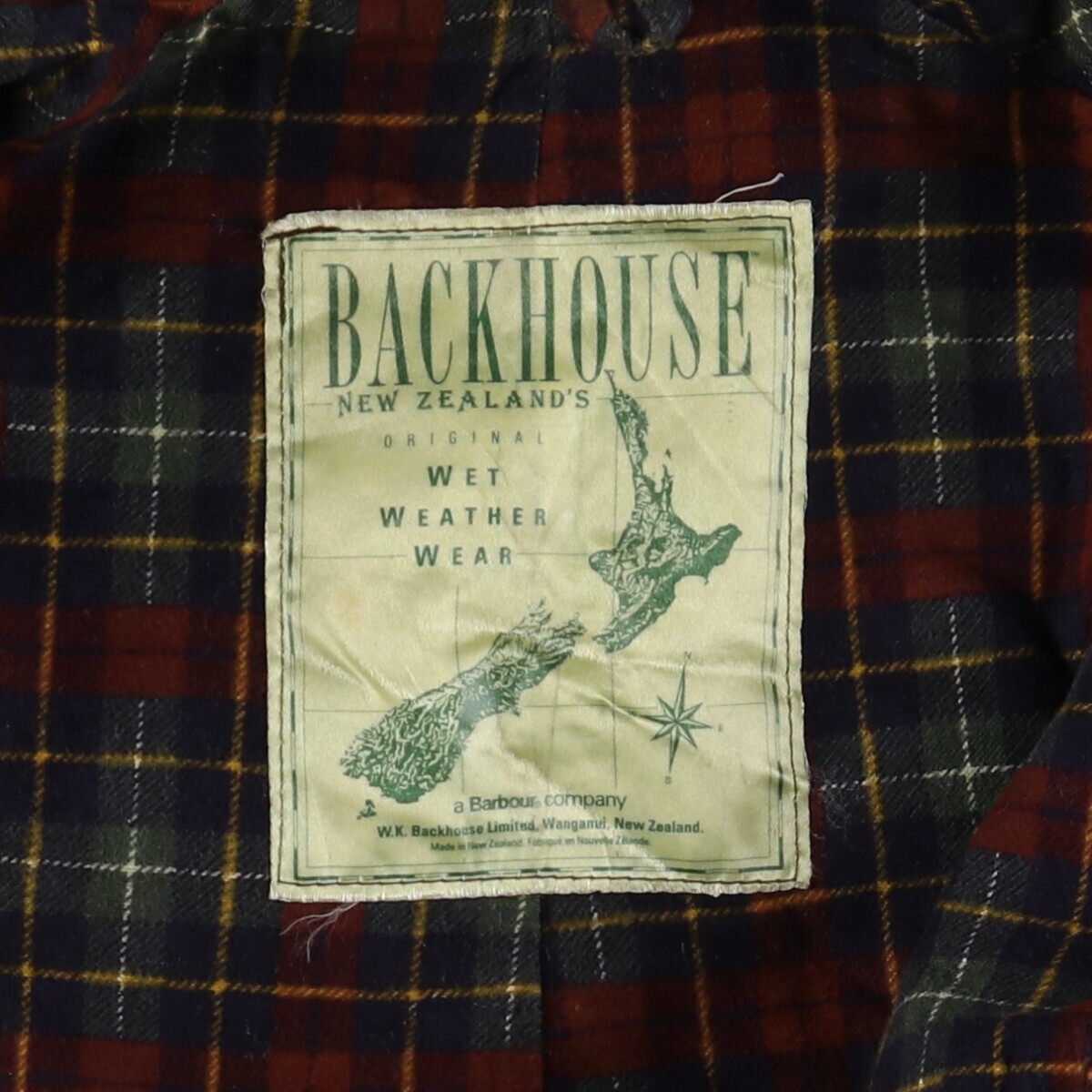 90'S Barbour Backhouse Old 3 Warrant Waxed Cotton Oiled Coat
