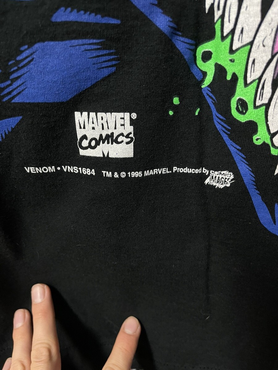 Comic Images Vintage 90's Venom Black T-Shirt Adult L Spider Man