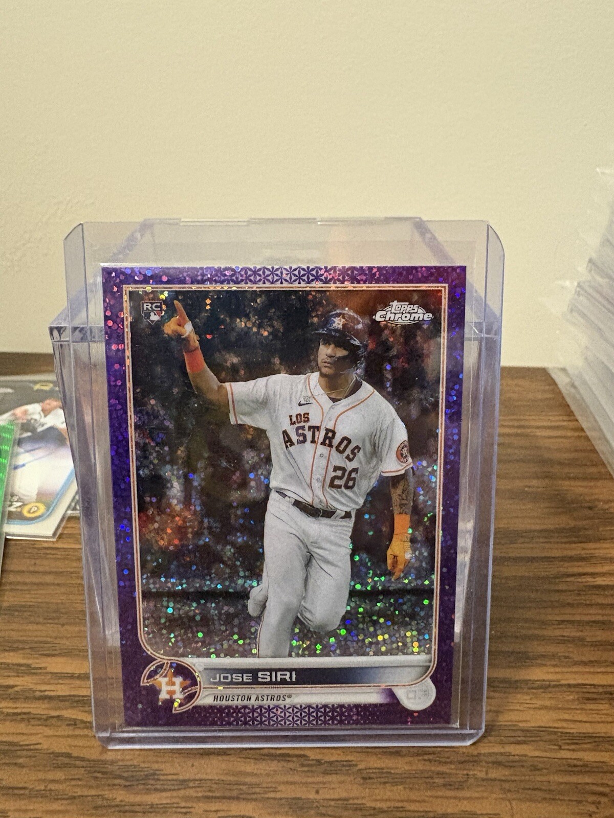 2022 Topps Chrome - Purple Speckle Refractor #204 Jose Siri /299 (RC)