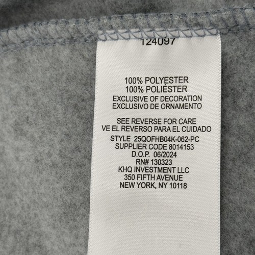 Quiksilver Youth Boys Size XS 5/6 Fleece Shirt Jacket Shacket Pockets Snap Gray - Picture 7 of 13