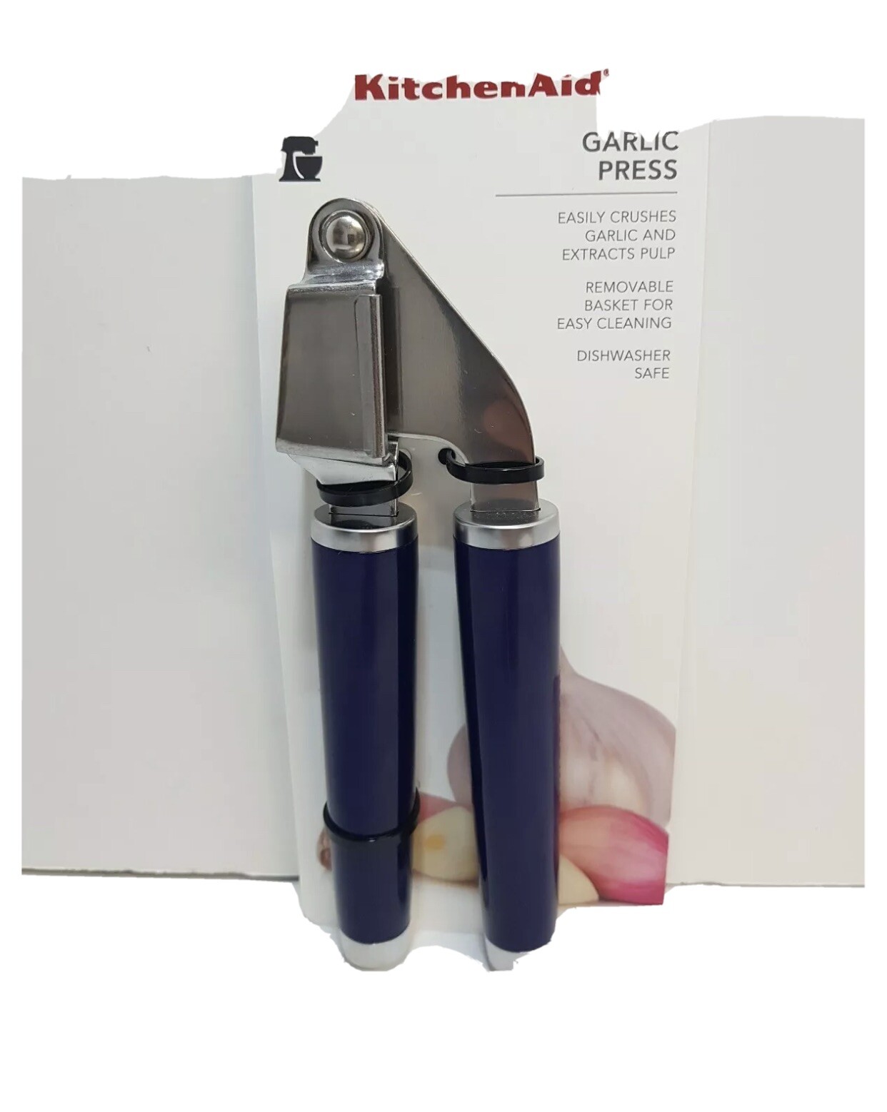 KitchenAid Garlic Press Blue Violet Dishwasher Safe KE132OHBUA for sale