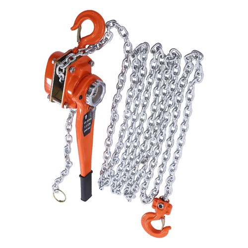 3300LB 1.5TON HOIST RATCHET HAND LEVER PULLER COME ALONG DOUBLE HOOKS CABLE - Picture 5 of 18