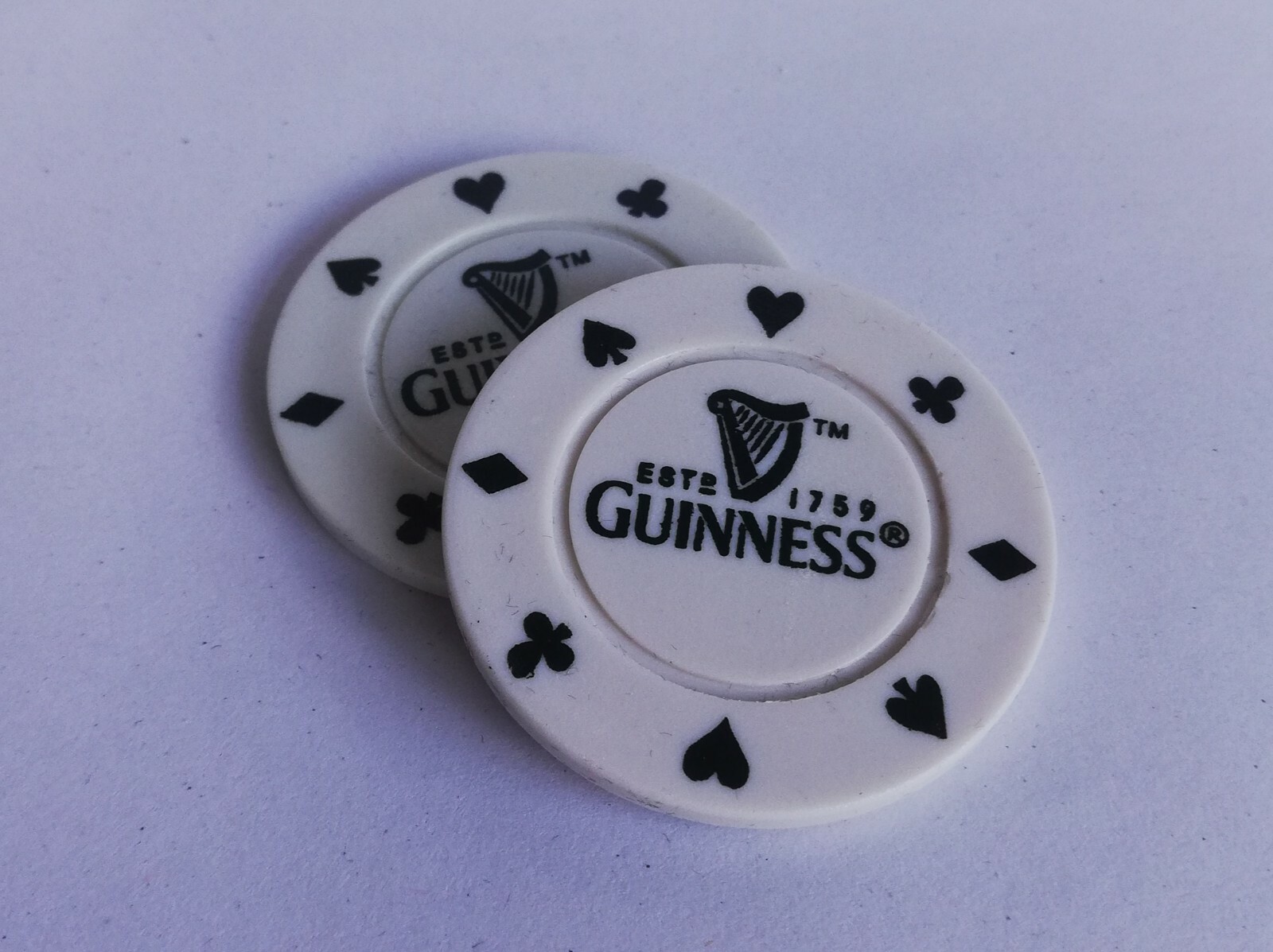 Guinness Poker Chip Golf Ball Markers 4 colours available eBay