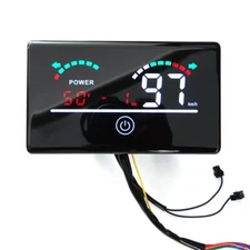 Electric Bike e-Scooter Speed Meter LCD Display Panel Screen Bicycle 48V 60V 72V