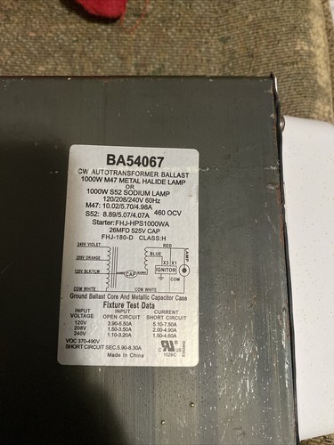 Hydrofarm SGO100C 1000W Lite Switchable Magnetic Convertible Ballast 120/240V - Picture 6 of 7