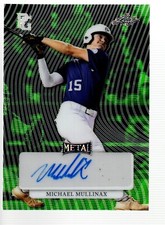 2023 Leaf Perfect Game Showcase Wave Green Autograph #MA-MM1 Michael Mullinax /6