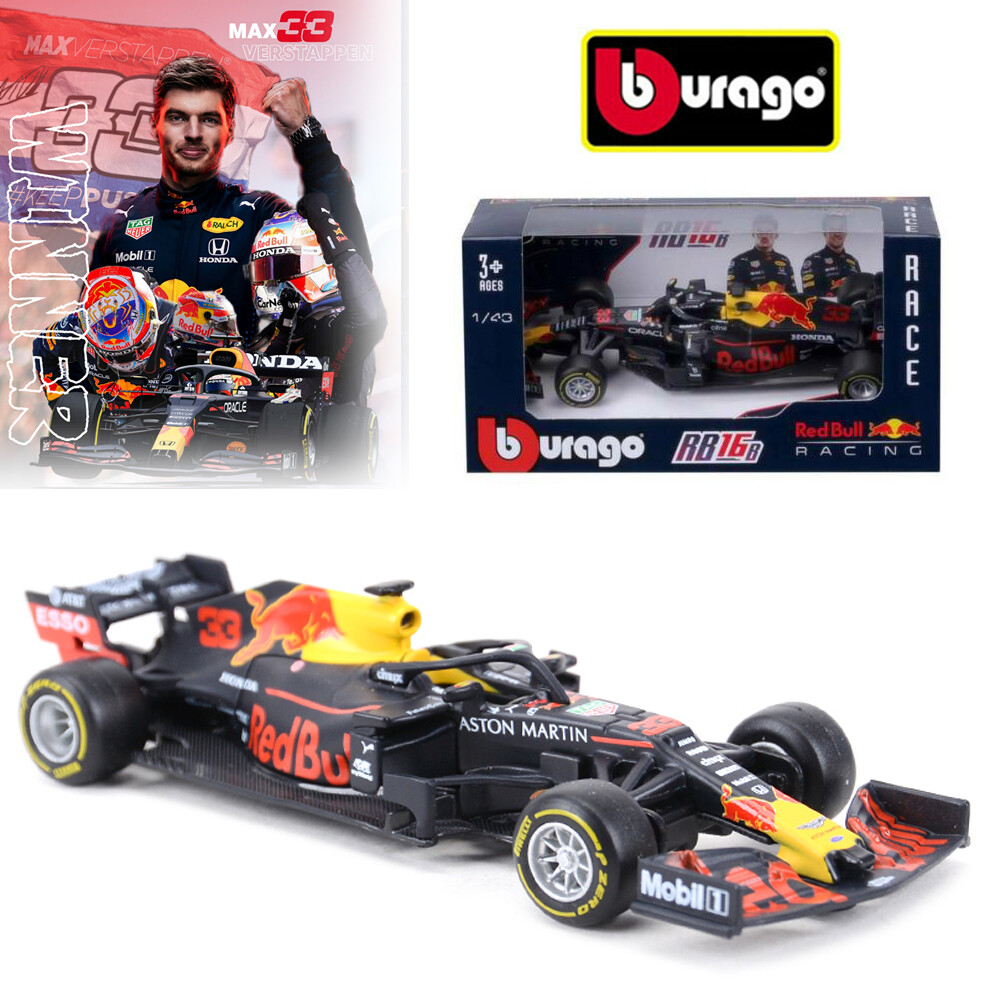 urago 1 43 21 Red Bull Rb16b Formula F1 Max Verstappen Model Car 33 Toy Ebay