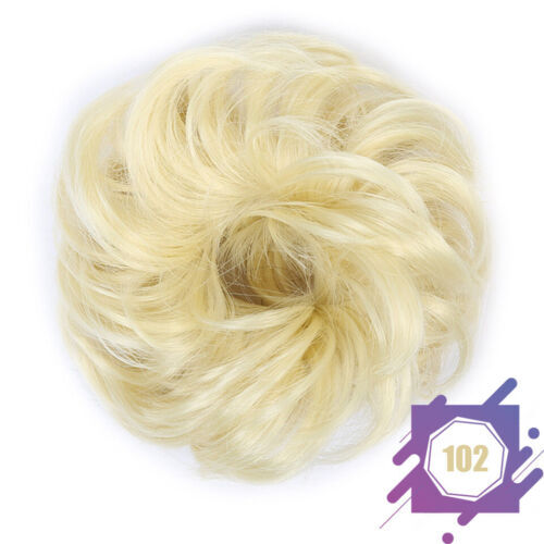 Damen synthetische wellige lockige Chignon Pferdeschwanz Haarverlängerungen dieses Hochsteckfrisur Haarteil - Bild 11 von 33