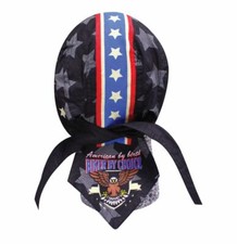 Stars Stripes Patriotic Eagle Stars Flag Biker Bandanna Headwrap Sweatband Durag