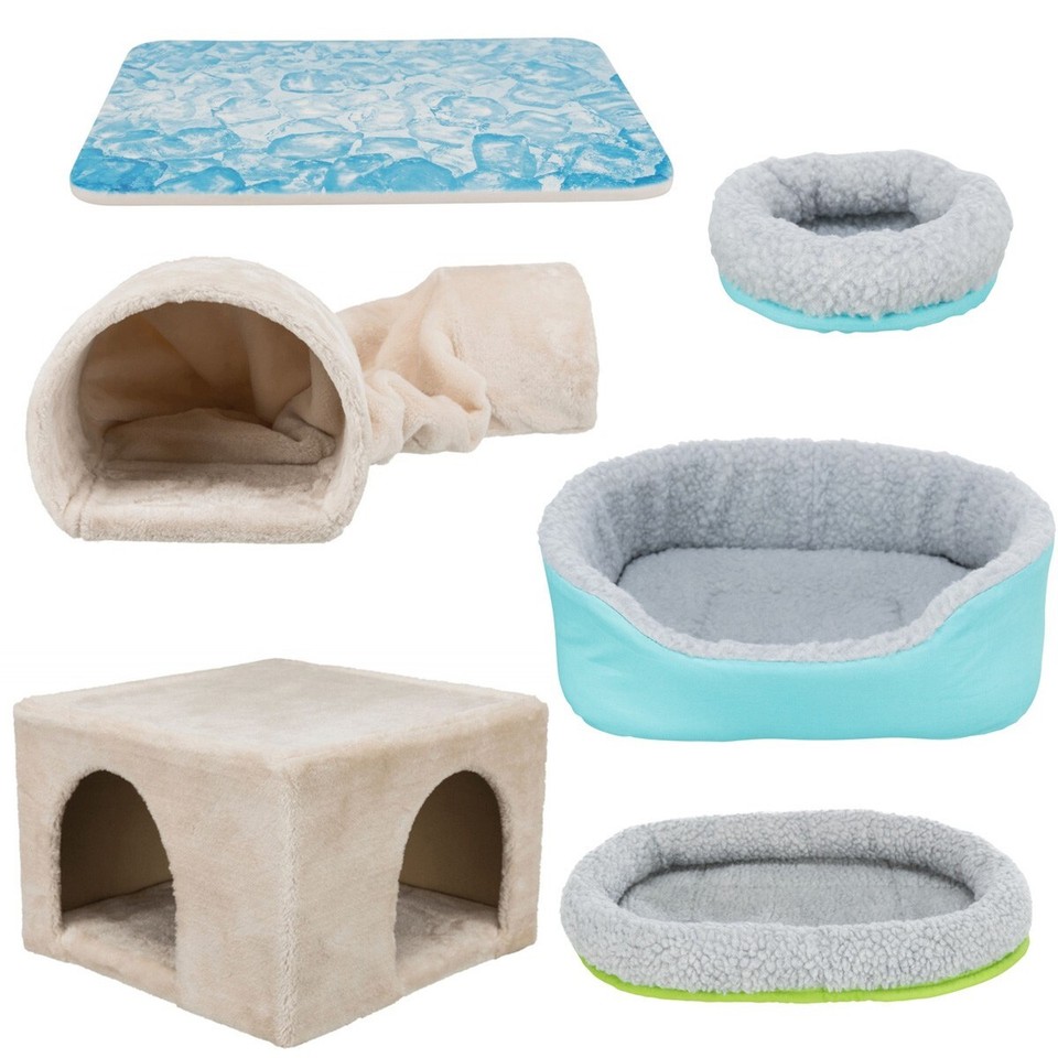 TRIXIE Liegematte für Kleintiere Decke Kissen Kaninchenkissen Kuschelbett
