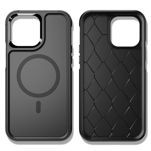 For iPhone 16 15 14 13 12 Pro Max MagSafe Magnetic Case HeavyDuty Symmetry Cover - Photo 11 sur 25