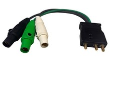 Male 60 Amp 125V Stage Pin To 3 Female Camlock Snake Bite Hubbell Stagepin