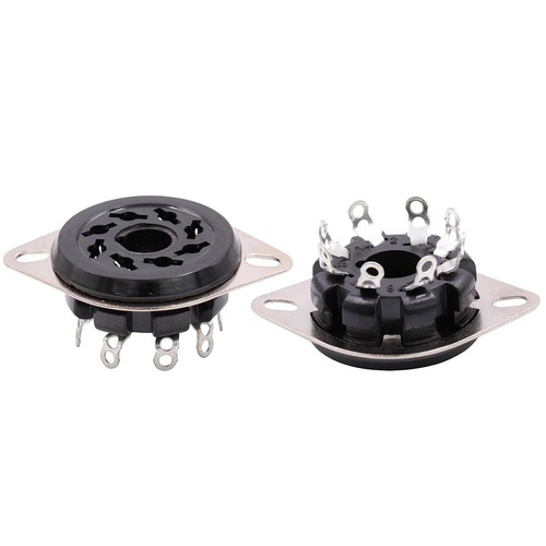10PCS 8Pin Octal Vacuum Tube Socket For 6SN7 EL34 274B 6L6 KT88 Chassis MountFel - Picture 2 of 7