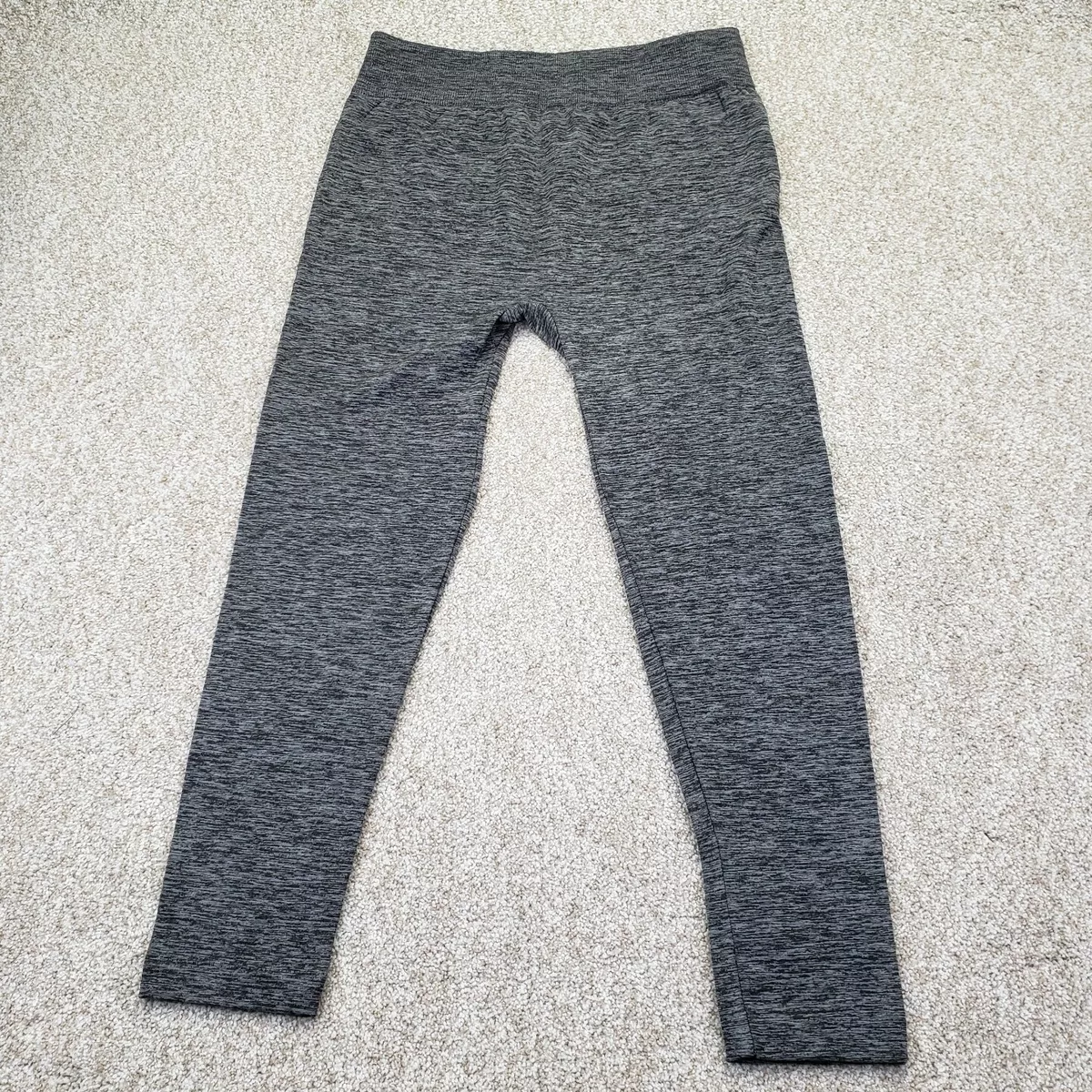 NEW Time And Tru Size XXXL 22 (32x27) Womens Fleece Lined Leggings Stretch  Gray