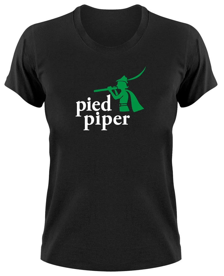 Pied Piper Logo Damen T-Shirt Silicon Valley TV Serie Hooli Fanshirt Fan Geek - Bild 1 von 1