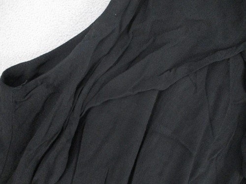 Witchery Dress Womens 16 Black Halter Maxi Sleeveless Cut Out Frill Pleated - Picture 7 of 21