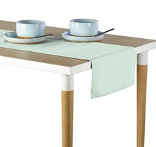 Pinstripes Celadon Table Runners - 12"x72" or 14"x108"