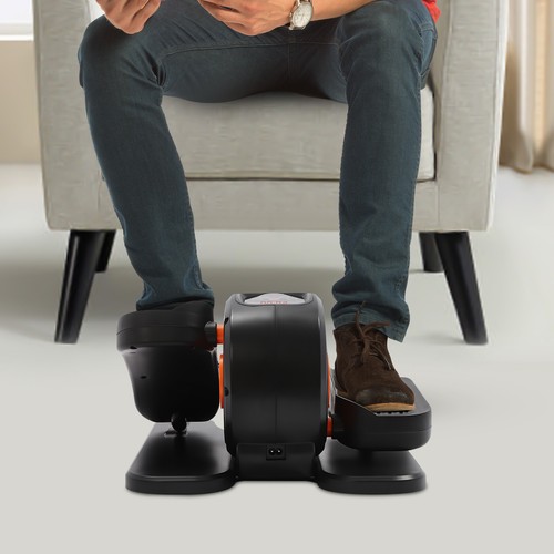 Electric Ellipse Leg Exerciser Under Desk Seated Pedal Elliptical Machine+Remote - Picture 11 of 23