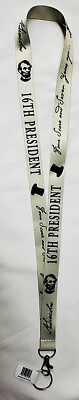 16th President Abraham LIncoln Four Score and Seven Years Ago Lanyard New
