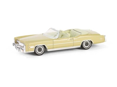 1975 Cadillac Eldorado Convertible - Gold 1:64 Scale Model