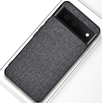 For Google Pixel 8Pro 7 9 Slim Fabric Cloth TPU Bumper Shockproof Case Cover